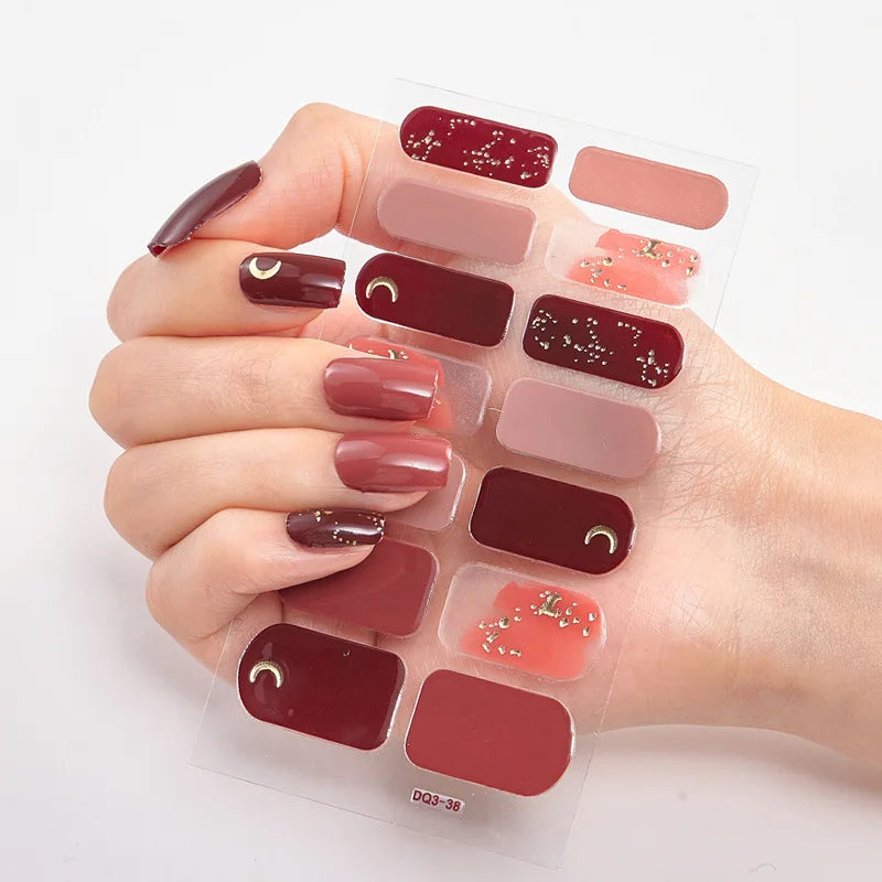 Full Cover Nail Wraps — 20 Vibrant Colors