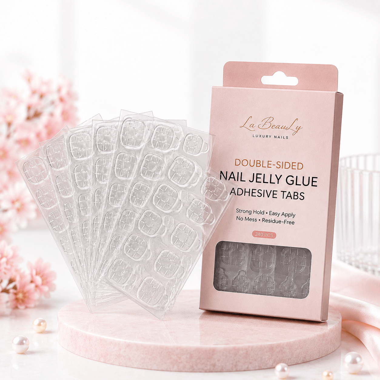 Double-Sided Nail Jelly Adhesive Tabs | Damage-Free Press-On Hold Main image