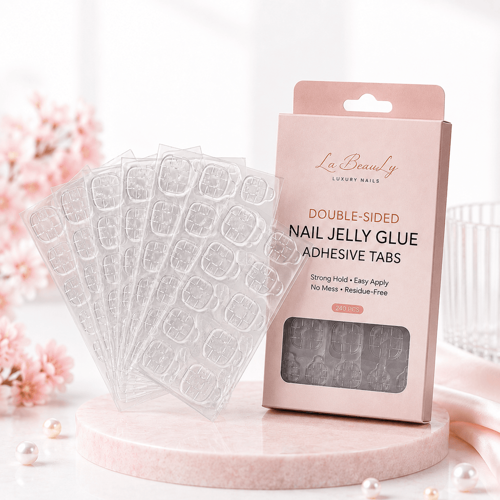 Double-Sided Nail Jelly Adhesive Tabs | Damage-Free Press-On Hold