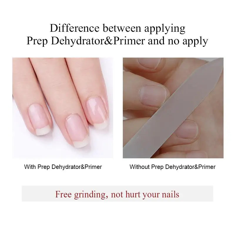 Nail Primer & Prep Dehydrator | No UV Lamp Needed (15ml)