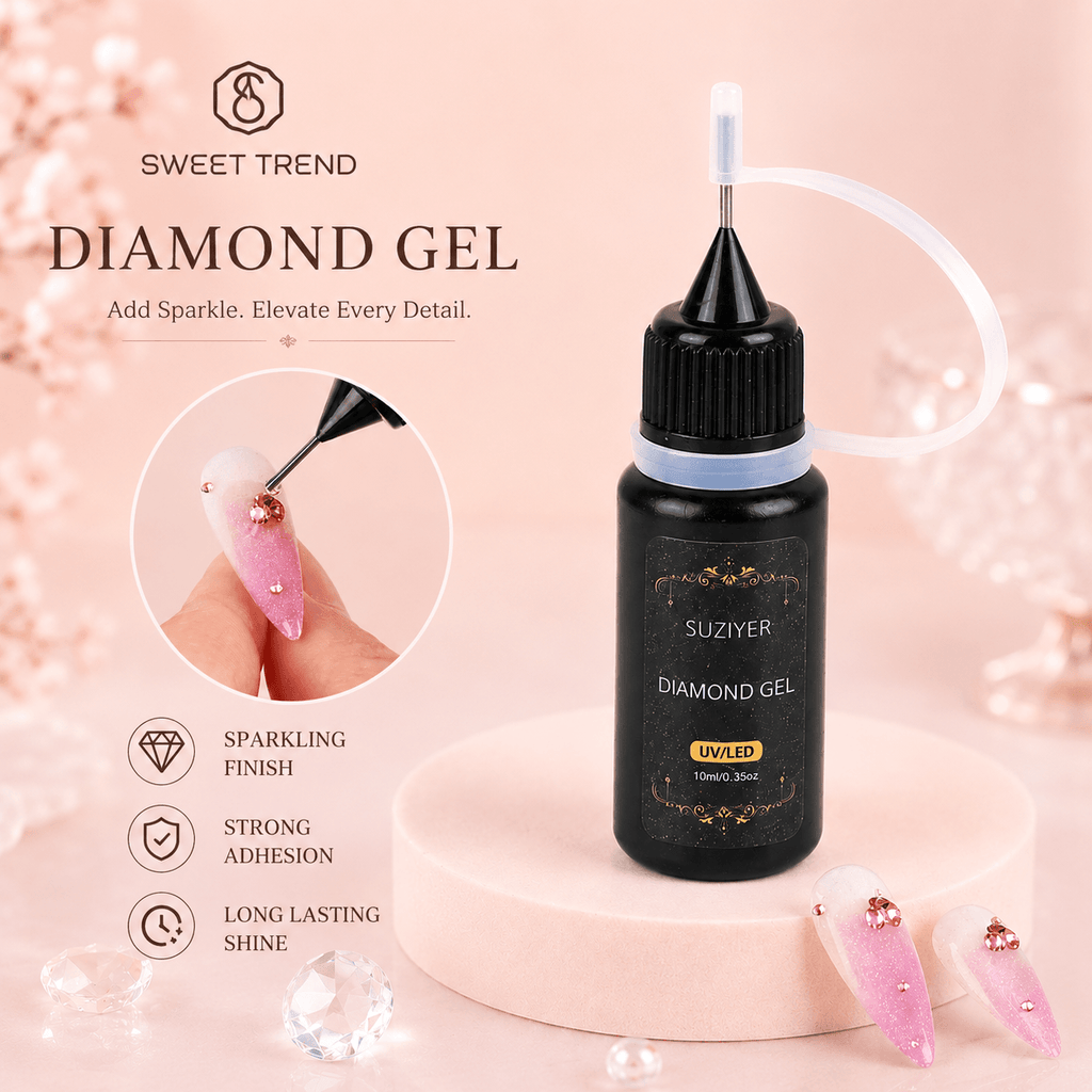 Nail Rhinestone Adhesive Glue for 3D Nail Decorations | Dries Clear (10ml)