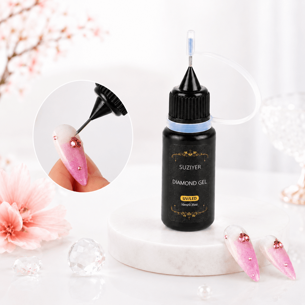 Nail Rhinestone Adhesive Glue for 3D Nail Decorations | Dries Clear (10ml)