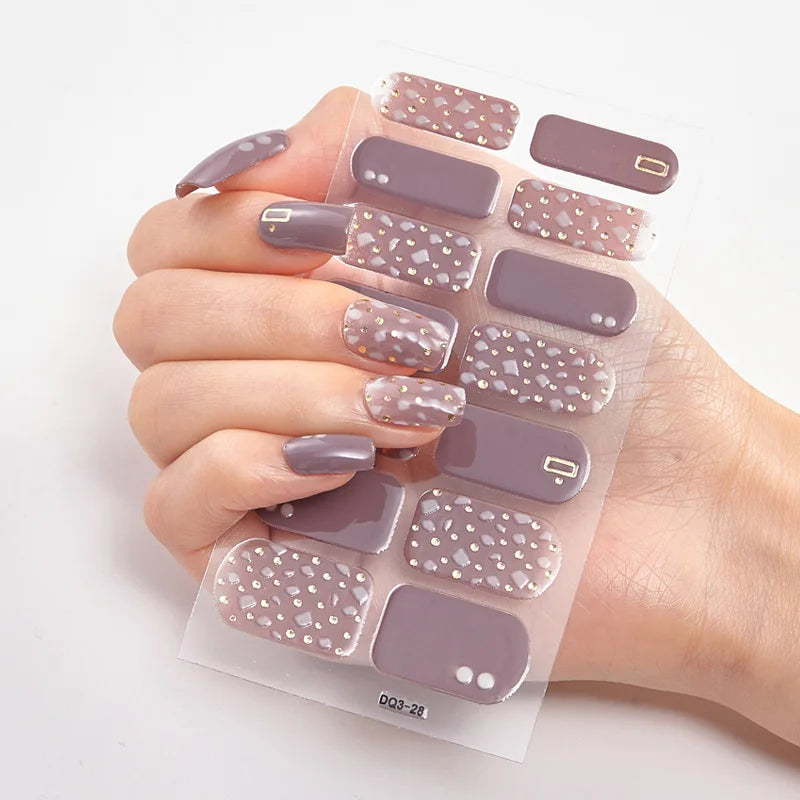 Full Cover Nail Wraps — 20 Vibrant Colors