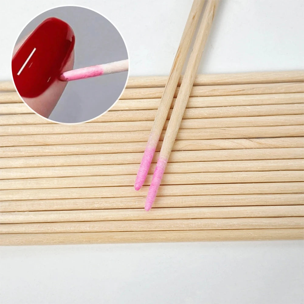 Nail Cuticle Pusher & Remover Sticks | Disposable & Hygienic (400 Pcs)