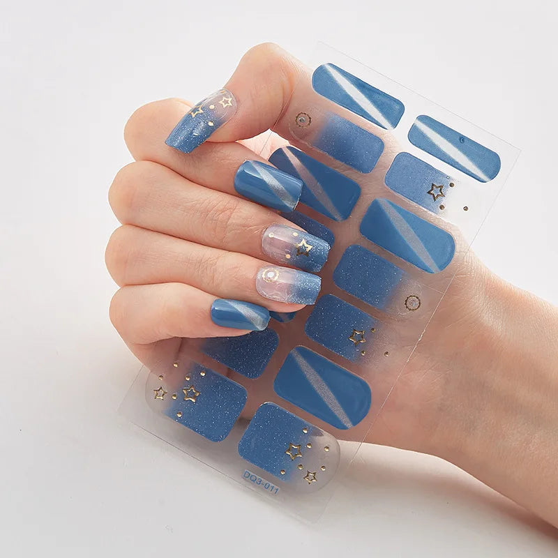 Full Cover Nail Wraps — 20 Vibrant Colors