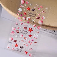 Embossed Flower & Fruit Nail Charm Stickers