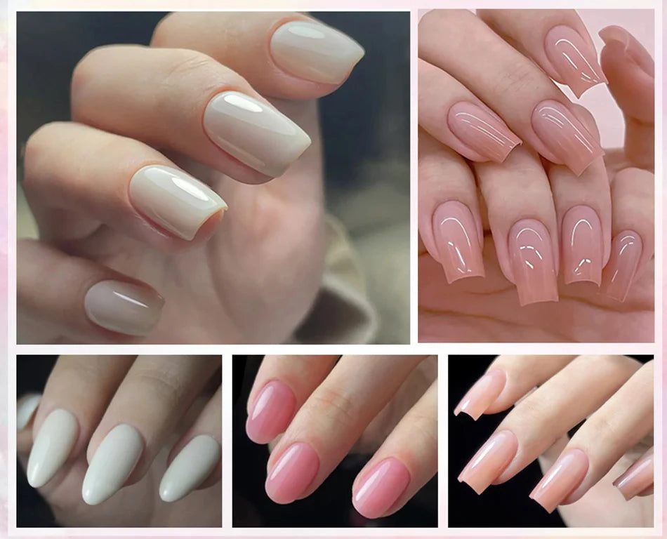 Milky Pink Rubber Base Gel Nail Polish (15ml)