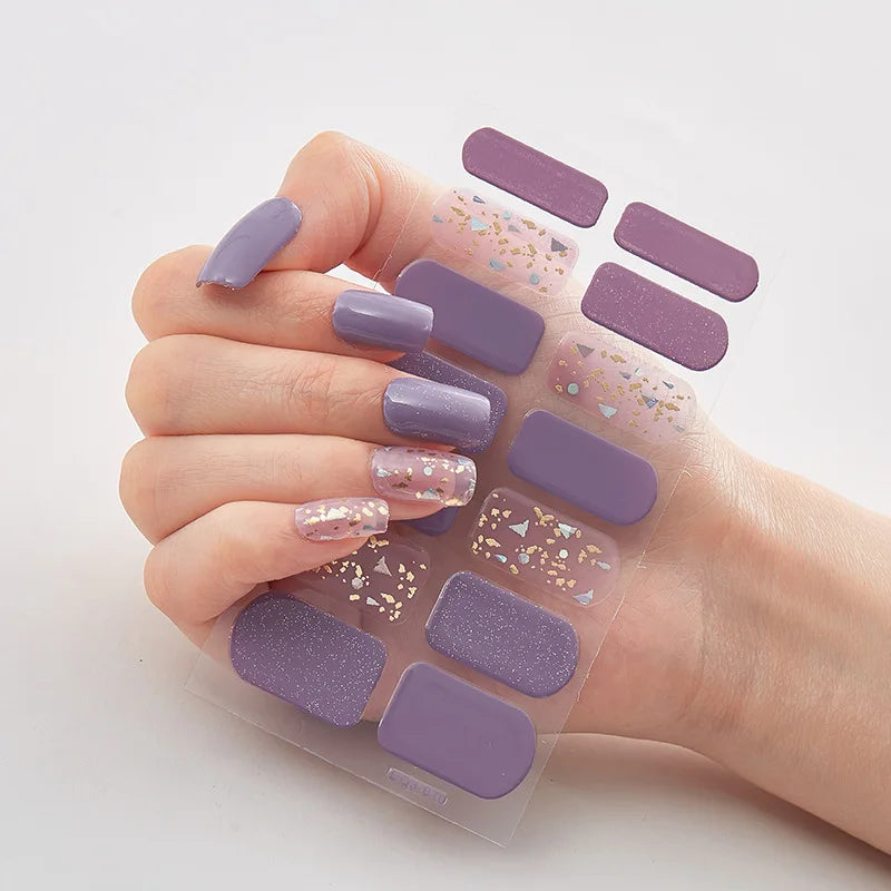 Full Cover Nail Wraps — 20 Vibrant Colors