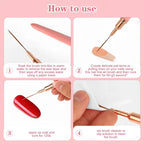 Nail Art Liner Brush Set | Precision Detail Brushes (5 Pcs)