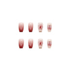 Short Trapezoid Press-On Nails | Jelly Glue & Nail File Included (24 Pcs)