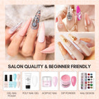 Gel Top & Base Coat Set | No-Wipe, Soak-Off UV/LED Formula
