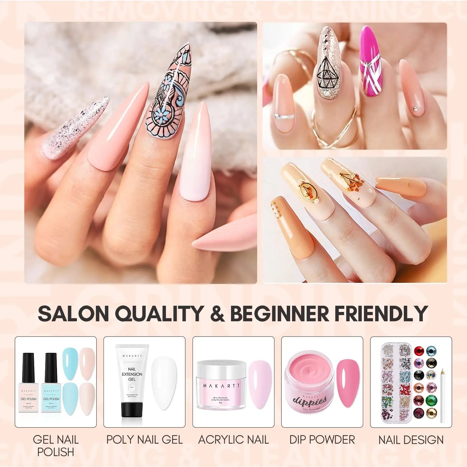 Gel Top & Base Coat Set | No-Wipe, Soak-Off UV/LED Formula