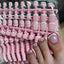 Pink French Press-On Toenails | Short Square Soft Gel Full Cover (120 Pcs)