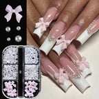 3D Nail Art Decoration Kit — Resin Bows & Pearls (500 Pcs)