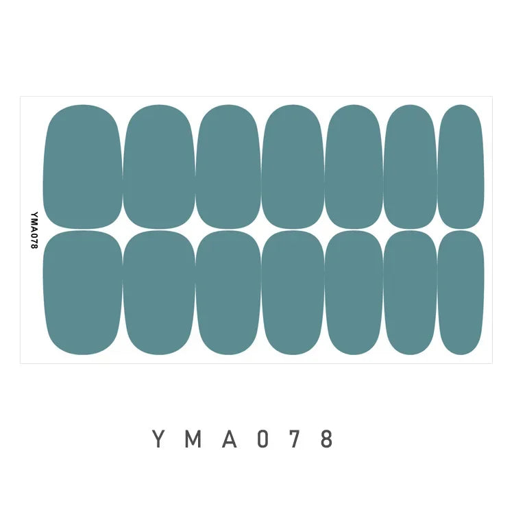 Full Cover Nail Wraps — 20 Vibrant Colors