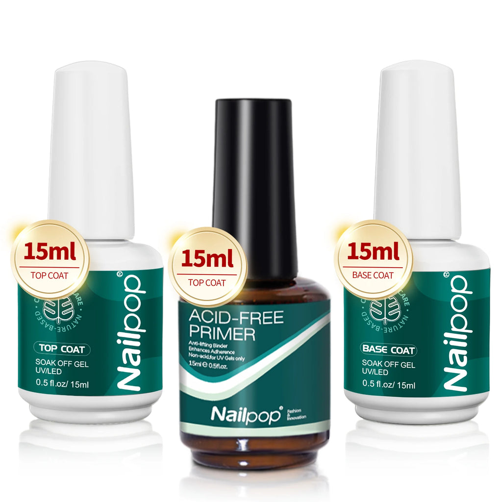 Acid-Free Nail Dehydrator & Primer Set — Fast Dry