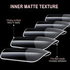 Gel Nail Tips for Extensions | Half Matte Clear Acrylic Full Cover (600 Pcs)
