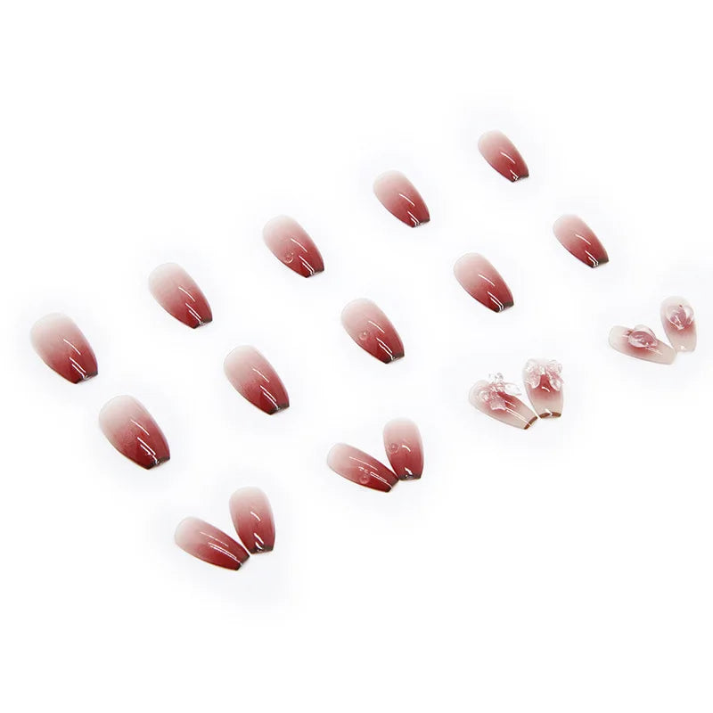 Short Trapezoid Press-On Nails | Jelly Glue & Nail File Included (24 Pcs) Secondary image