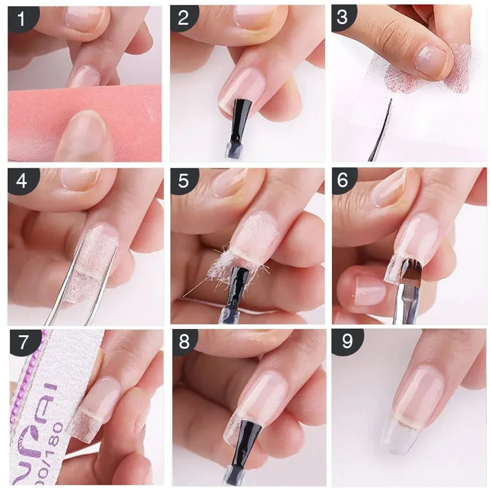 Fiberglass Nail Extension Silk Wrap Forms Secondary image