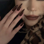Glossy Black Stiletto Press-On Nails (24 Pcs)