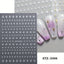 3D Metal Starburst Nail Art Stickers — Gold & Silver