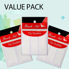French Tip Nail Art Stickers — White Self-Adhesive Strips (3 Pcs)