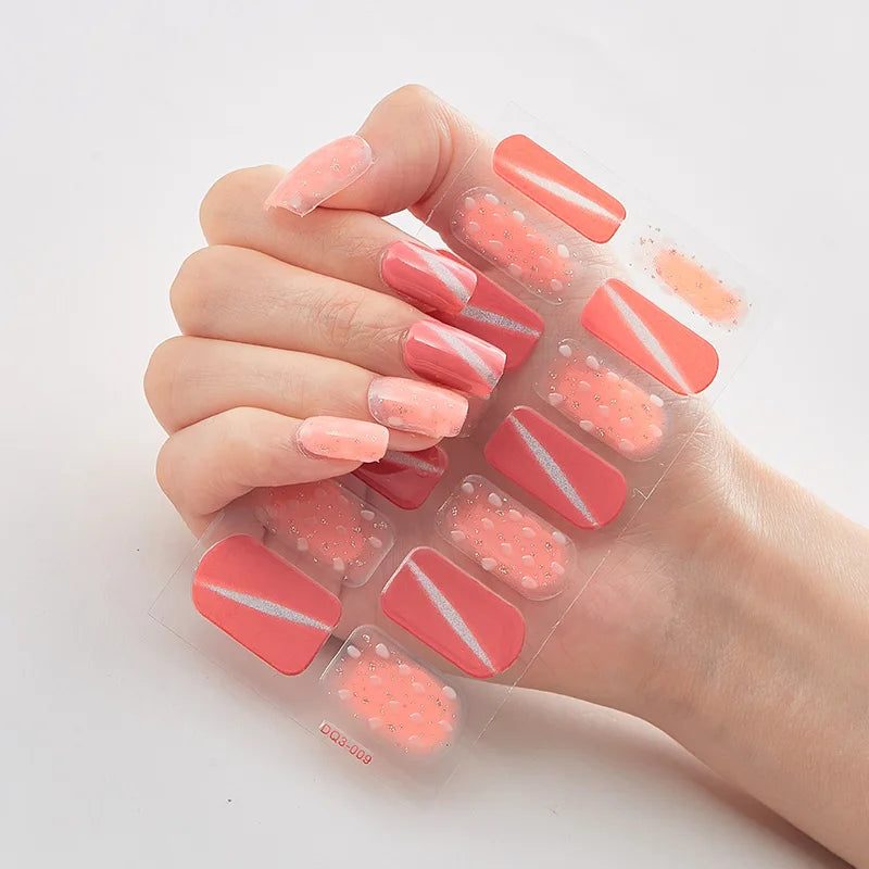 Full Cover Nail Wraps — 20 Vibrant Colors