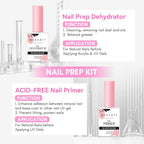 HEMA-Free Nail Prep Dehydrator & Acid-Free Primer | Safe for Sensitive Nails