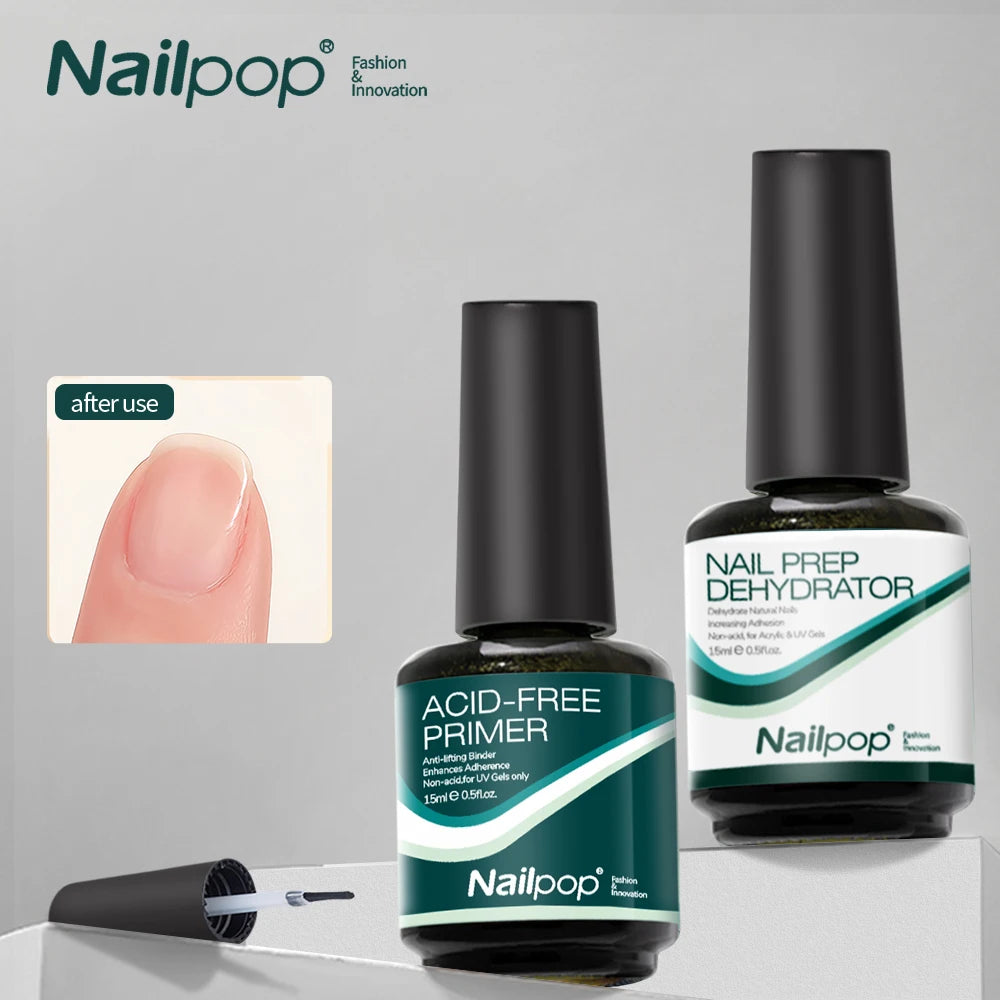 Acid-Free Nail Dehydrator & Primer Set — Fast Dry