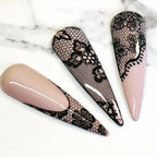 Black & White Lace Nail Art Foil Set (10 Rolls)