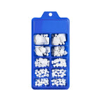 White Short Square Press-On Toenails | Full Cover Pedicure Set (100 Pcs)