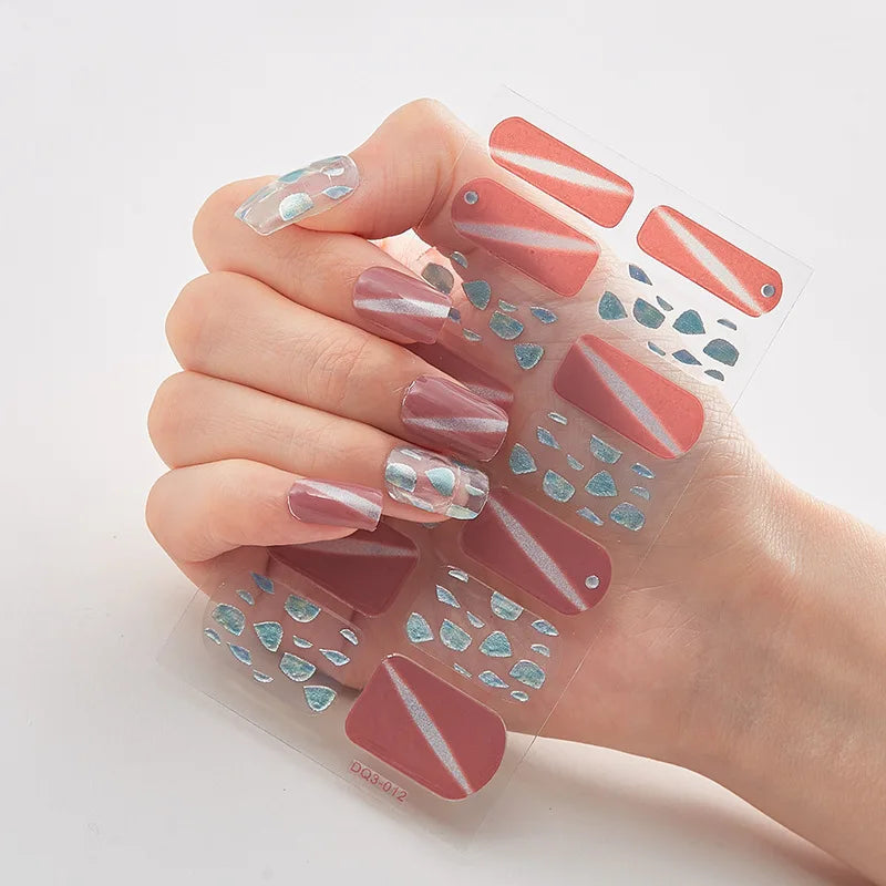 Full Cover Nail Wraps — 20 Vibrant Colors