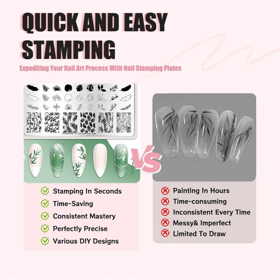 Bridal Lace Nail Art Stamping Plate | Butterfly & Floral Designs