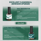 Acid-Free Nail Dehydrator & Primer Set — Fast Dry