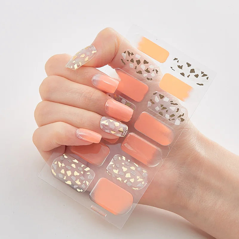 Full Cover Nail Wraps — 20 Vibrant Colors