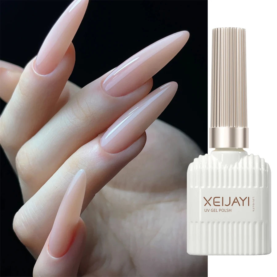 Nude Pink Glitter Gel Nail Polish | Soak-Off UV/LED Formula