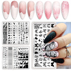 Bridal Lace Nail Art Stamping Plate | Butterfly & Floral Designs
