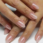 Blush Pink Oval Almond Press-On Nails (24 Pcs)