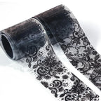 Black & White Lace Nail Art Foil Set (10 Rolls)