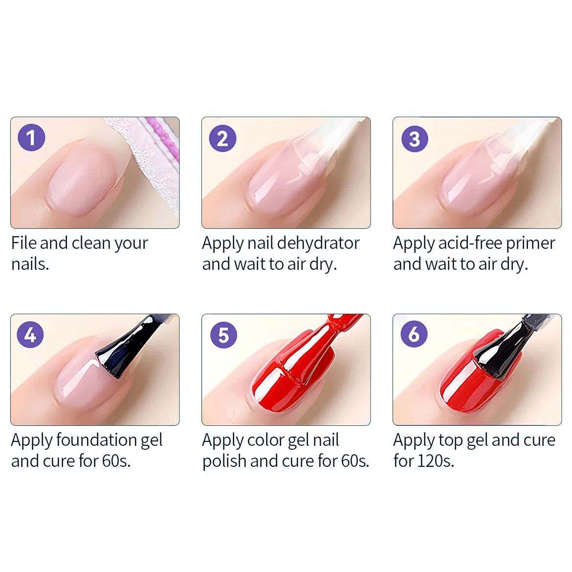 Acid-Free Nail Dehydrator & Primer Set — Fast Dry