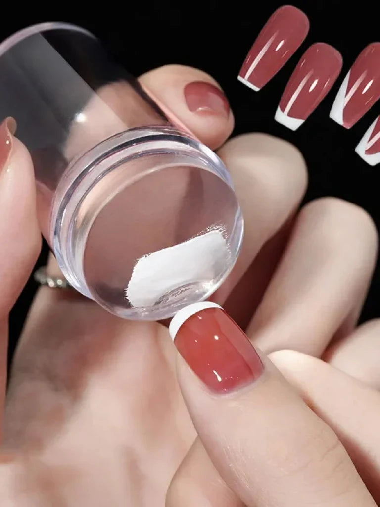 Nail Art Stamper & Scraper Set with Clear Jelly Plate Secondary image