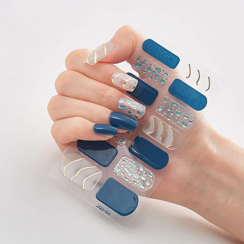 Full Cover Nail Wraps — 20 Vibrant Colors