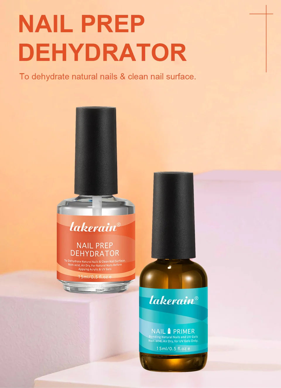 Fast Dry Nail Primer & Prep Dehydrator Set (2 x 15ml)
