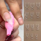 Square French Gradient Press-On Toenails | Salon Pedicure at Home (30 Pcs)