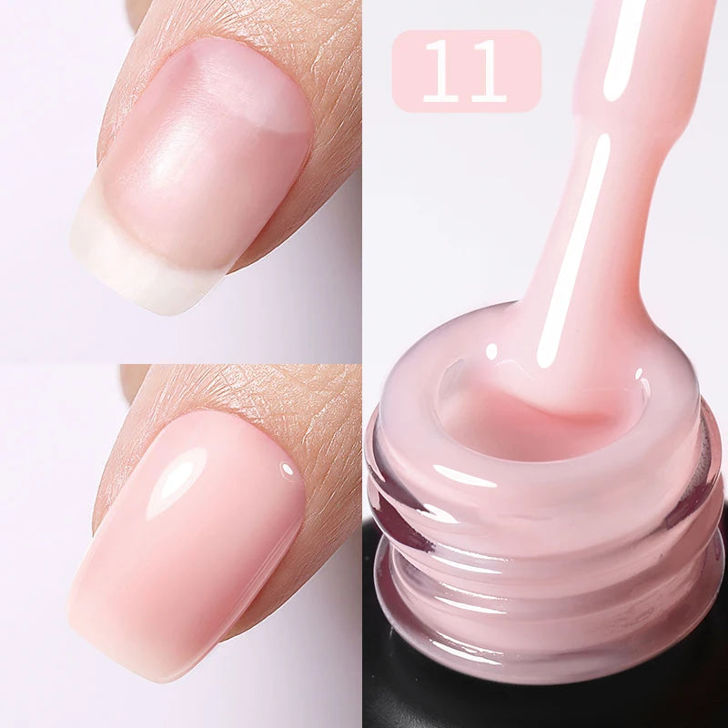 Milky Pink Rubber Base Gel Nail Polish (15ml)