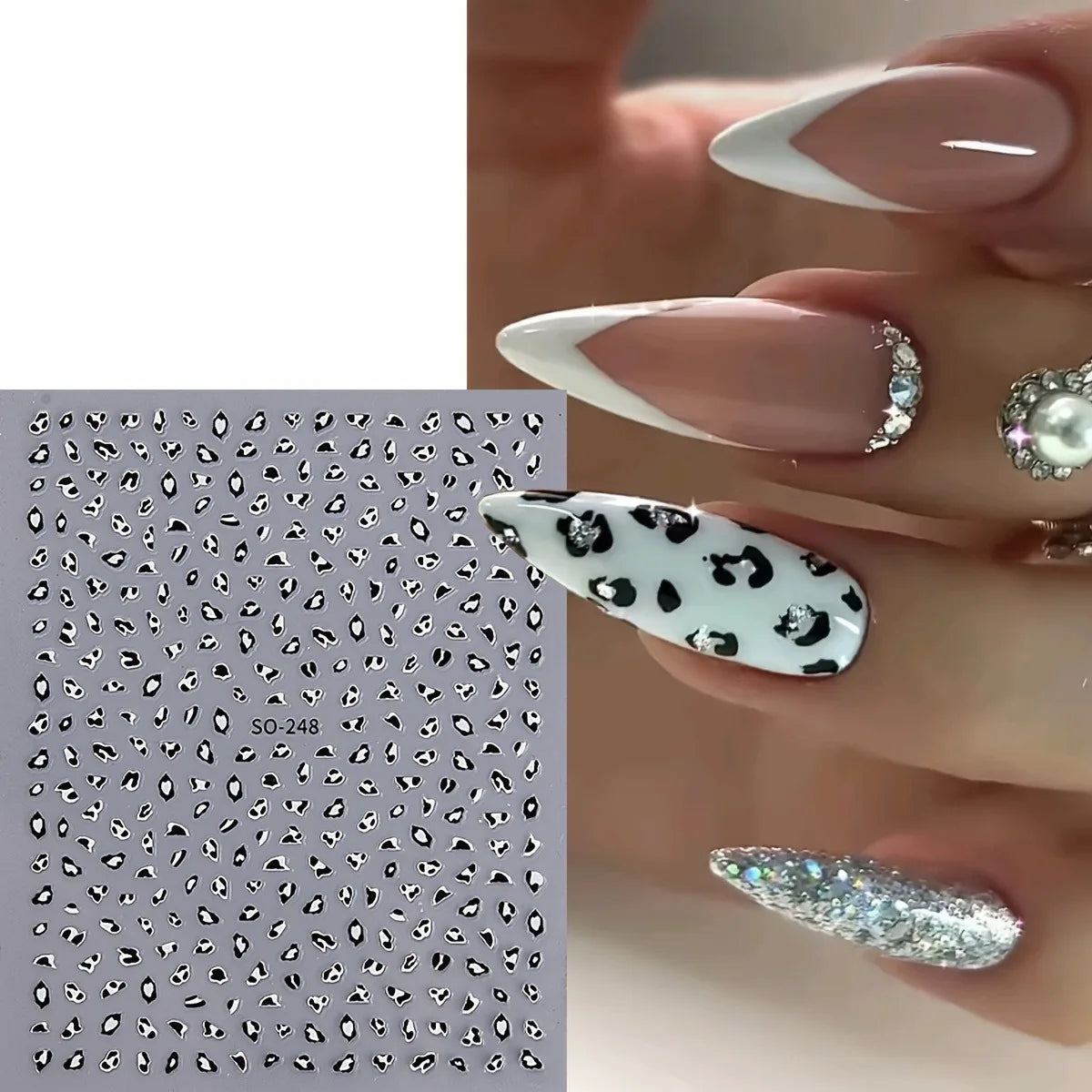 Leopard Print Nail Art Stickers (3 Sheets) Secondary image