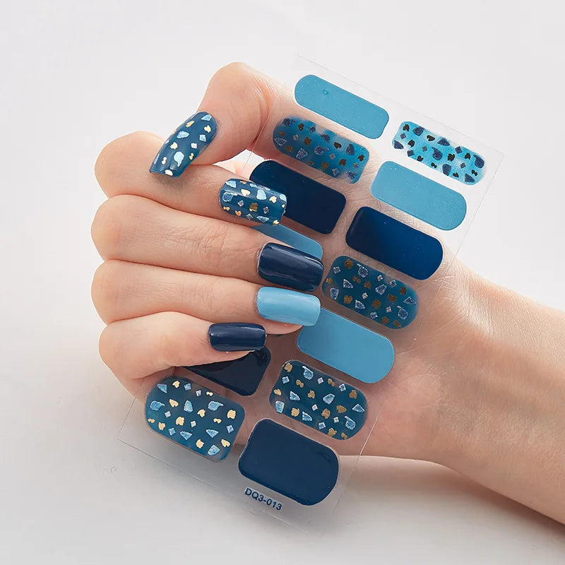 Full Cover Nail Wraps — 20 Vibrant Colors