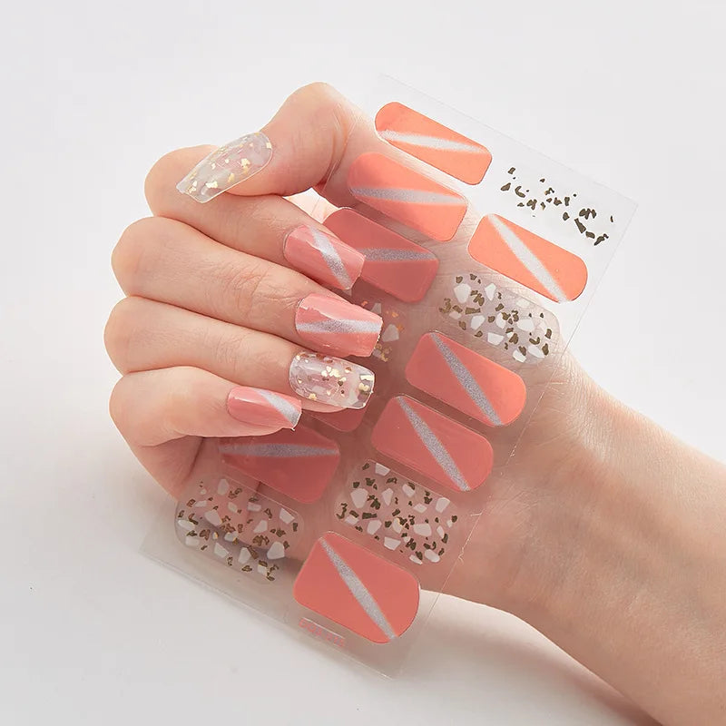 Full Cover Nail Wraps — 20 Vibrant Colors