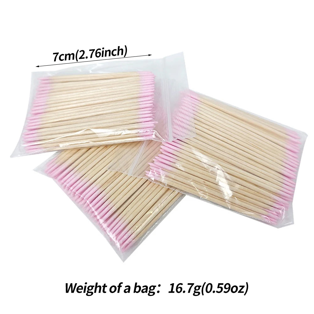 Nail Cuticle Pusher & Remover Sticks | Disposable & Hygienic (400 Pcs)