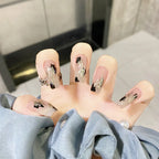 Glitter Diamond Press-On Nails | Short Square Full Cover (24 Pcs)